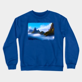 Eldritch Dreamscapes (6) - Fantasy Landscapes Crewneck Sweatshirt